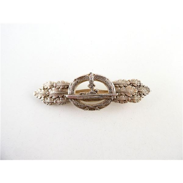 WWII GERMAN SILVER KRIEGSMARINE U-BOAT COMBAT CLASP