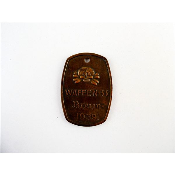 REPRODUCTION GERMAN WAFFEN SS IDENTIFICATION TAG