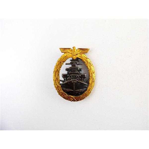 WWII GERMAN KREIGSMARINE HIGH SEAS FLEET WAR BADGE