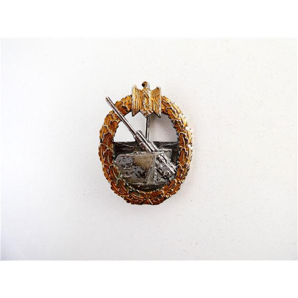 WWII GERMAN KREIGSMARINE COASTAL ARTILLERY WAR BADGE