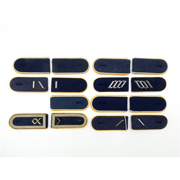 POST-WWII GERMAN LUFTWAFFE ENLISTED MEN'S / OFFICER'S SHOULDER BOARD LOT