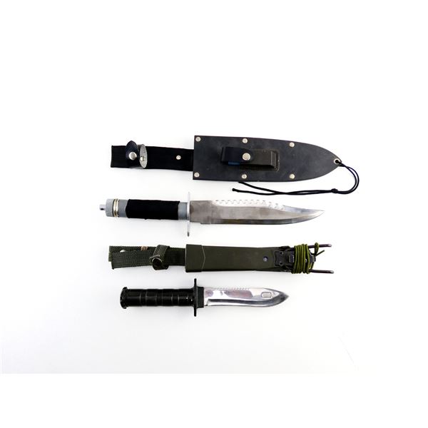 ASSORTED MILITARY STYLE SURVIVAL KNIFE LOT