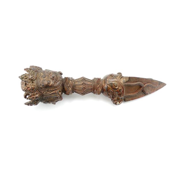 TIBETAN CEREMONIAL PHURBA DAGGER