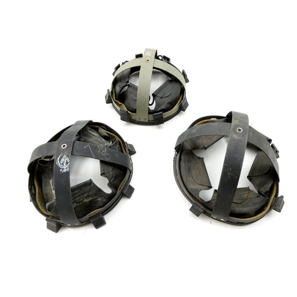 WWII CANADIAN MILITARY HELMET LINERS LOT