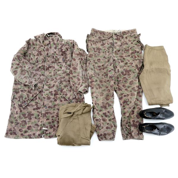 ASSORTED AUSTRIAN / GERMAN / U.S. MILITARY UNIFORM CLOTHING LOT