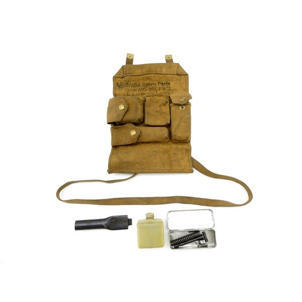 WWII CANADIAN MILITARY BREN LMG SPARE PARTS WALLET WITH PARTS LOT