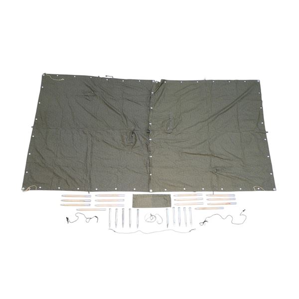 EAST GERMAN CAMO ZELTBAHN PONCHO LOT