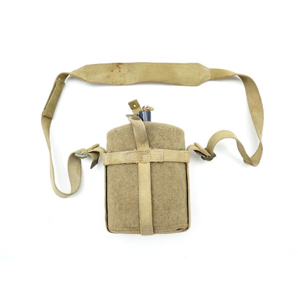 WWII CANADIAN MILITARY CANTEEN WITH CARRIER