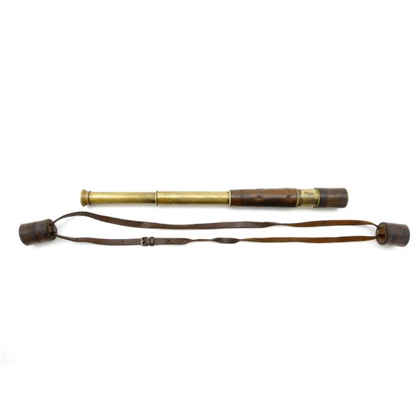 BRITISH MILITARY BRASS DRAW TELESCOPE