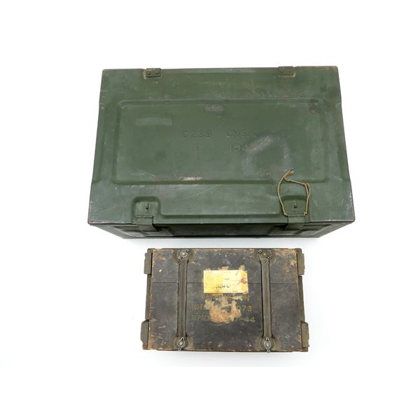 WWII CANADIAN / U.S. AMMO CRATE LOT