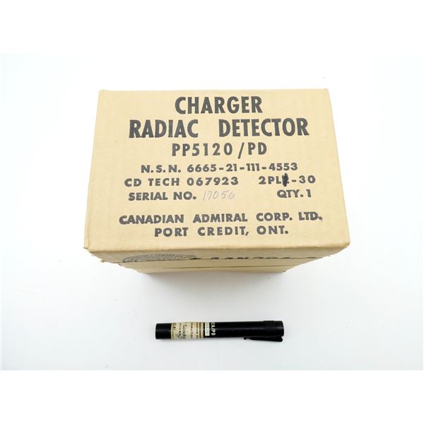 CANADIAN MILITARY CHARGER RADIAC DETECTOR AND RADIAC PEN LOT