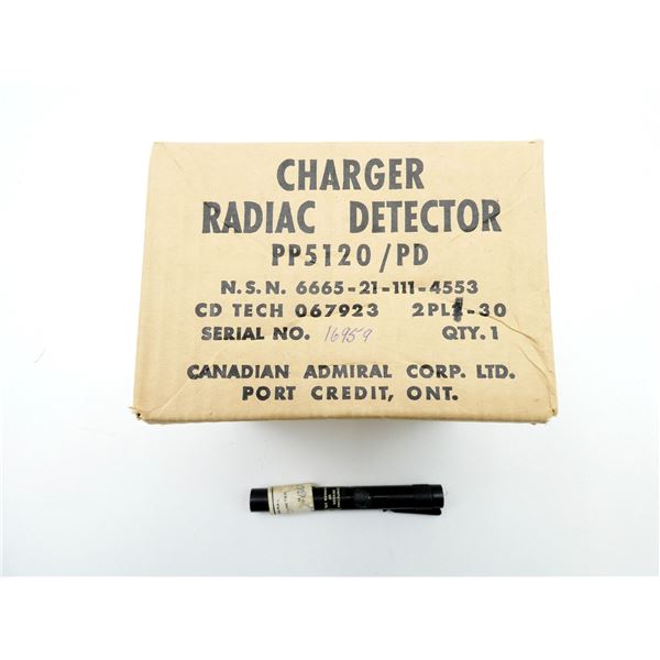 CANADIAN MILITARY CHARGER RADIAC DETECTOR AND RADIAC PEN LOT