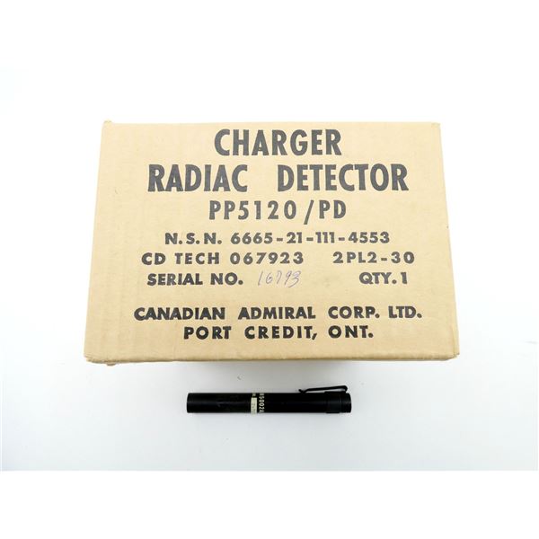 CANADIAN MILITARY CHARGER RADIAC DETECTOR AND RADIAC PEN LOT