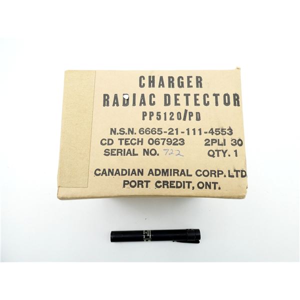 CANADIAN MILITARY CHARGER RADIAC DETECTOR AND RADIAC PEN LOT