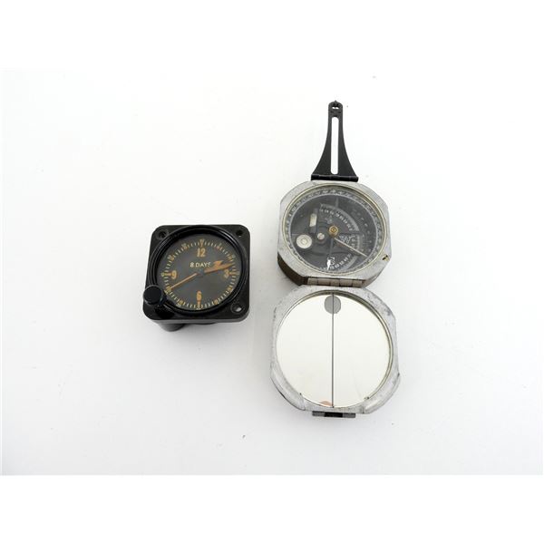 CANADIAN / U.S. MILITARY AIRCRAFT CLOCK AND COMPASS LOT