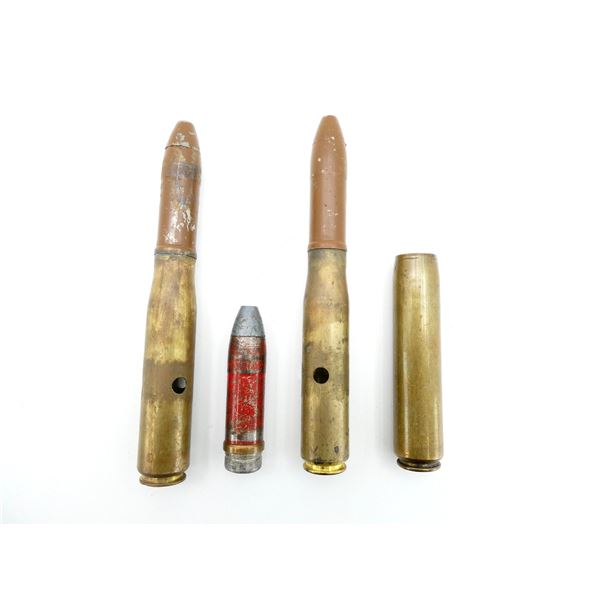 WWII CANADIAN / BRITISH MILITARY 20MM CANNON ROUNDS INERT LOT
