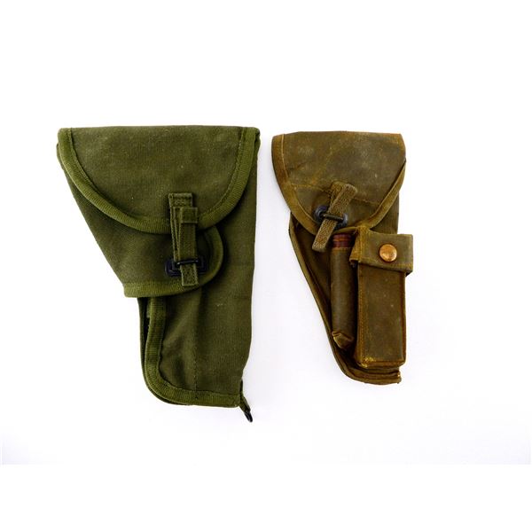 CANADIAN / BRITISH MILITARY INGLIS HIGH POWER PISTOL HOLSTER LOT