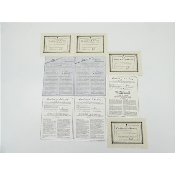 ASSORTED "MILITARY GALLERY OF GREAT BRITAIN" CERTIFICATE OF AUTHENTICITY LOT