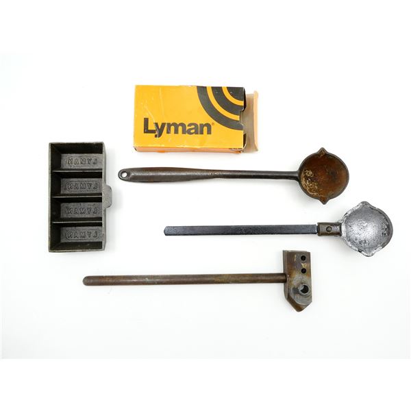LYMAN LEAD INGOT MOLD, LADLES, ETC. LOT