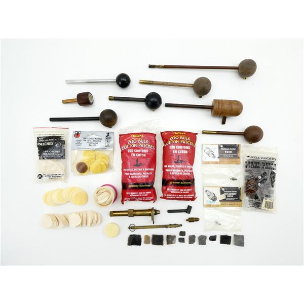 ASSORTED BLACK POWDER ACCESSORIES LOT