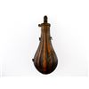 Image 1 : ANTIQUE AMERICAN FLASK & CAP CO. POWDER FLASK