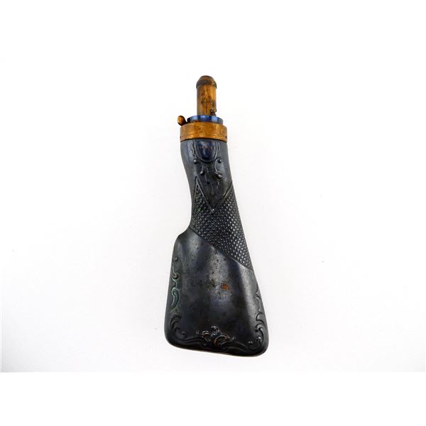 ANTIQUE DIXON & SONS POWDER FLASK