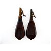 Image 1 : ASSORTED LEATHER SHOT / POWDER FLASK LOT