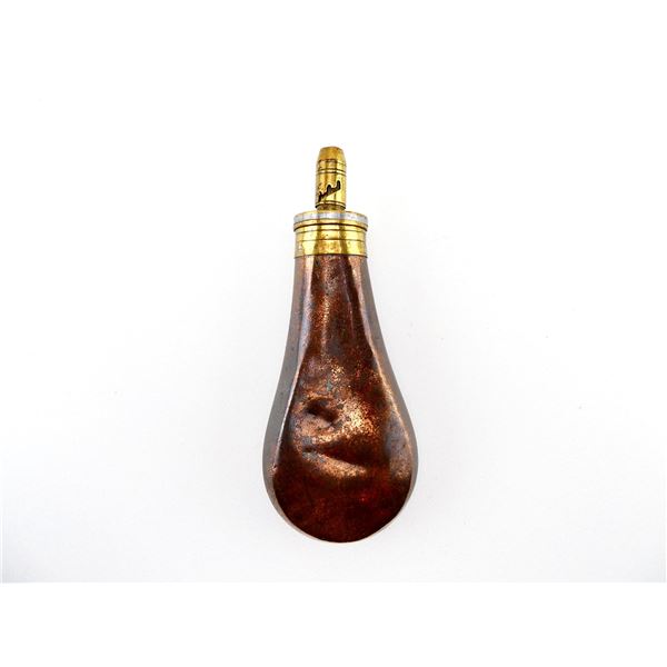 ANTIQUE SCYKES POWDER FLASK