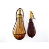 Image 2 : ANTIQUE AMERICAN FLASK & CAP CO. POWDER FLASK AND SHOT FLASK LOT