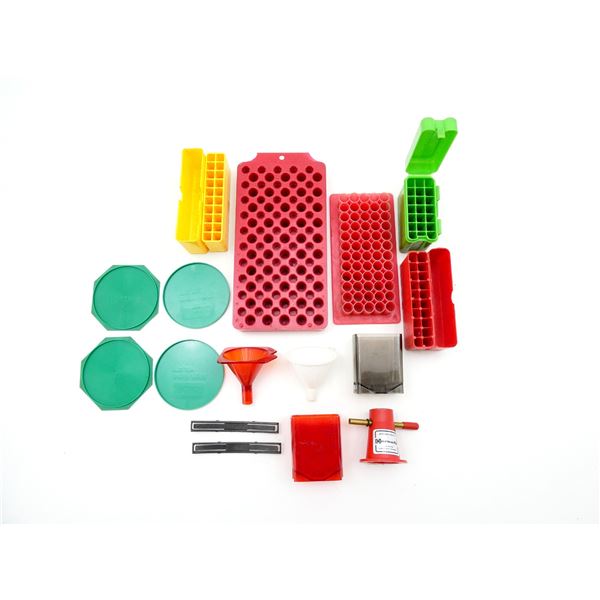 ASSORTED RELOADING ACCESSORIES, ETC. LOT