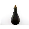 Image 2 : VINTAGE LEATHER WRAPPED POWDER FLASK