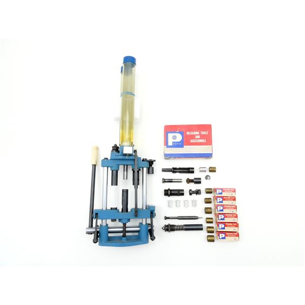 PACIFIC DL-250 12 GAUGE SHOT SHELL RELOADING PRESS AND ACCESSORIES LOT