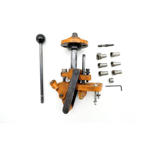 LYMAN TRU-LINE JUNIOR 310 RELOADING PRESS AND SHELL HOLDERS LOT