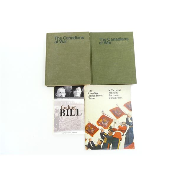 ASSORTED WWII CANADIAN MILITARY BOOK LOT