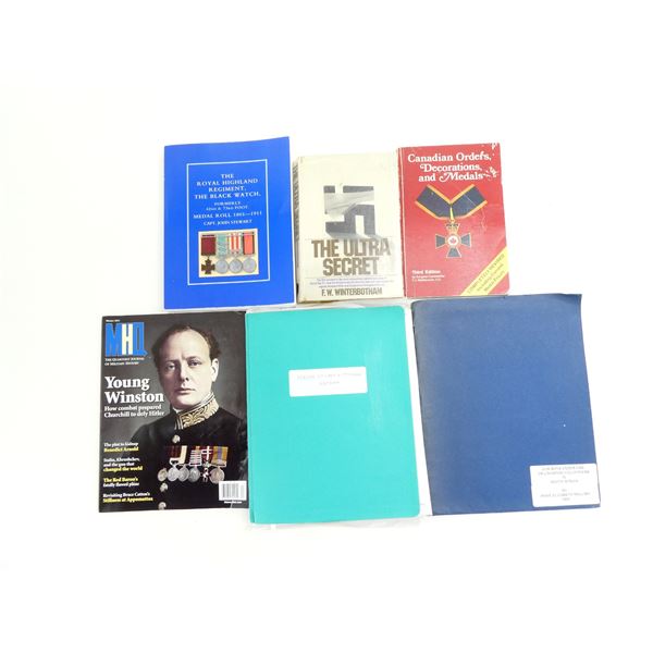 ASSORTED CANADIAN / BRITISH MILITARY BOOKS, ETC. LOT