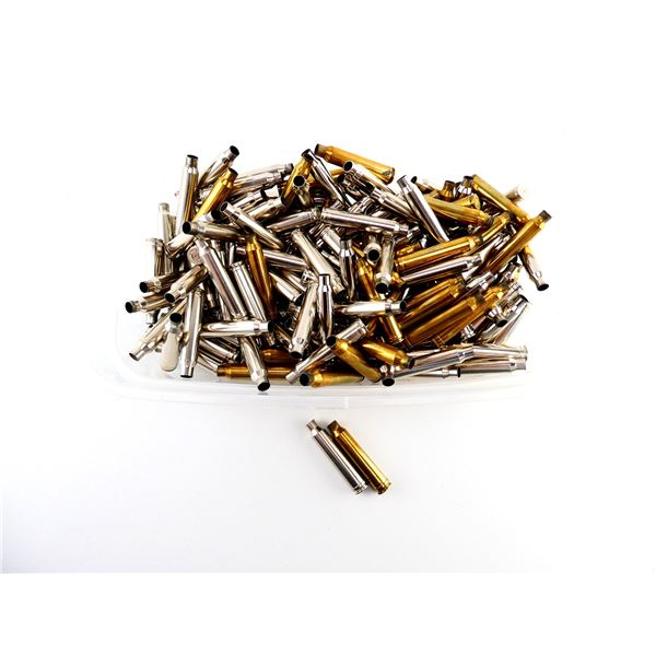NON-PRIMED ASSORTED .300 WIN MAG BRASS AND NICKEL CASES LOT