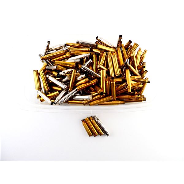 NON-PRIMED ASSORTED BRASS AND NICKEL CASES LOT