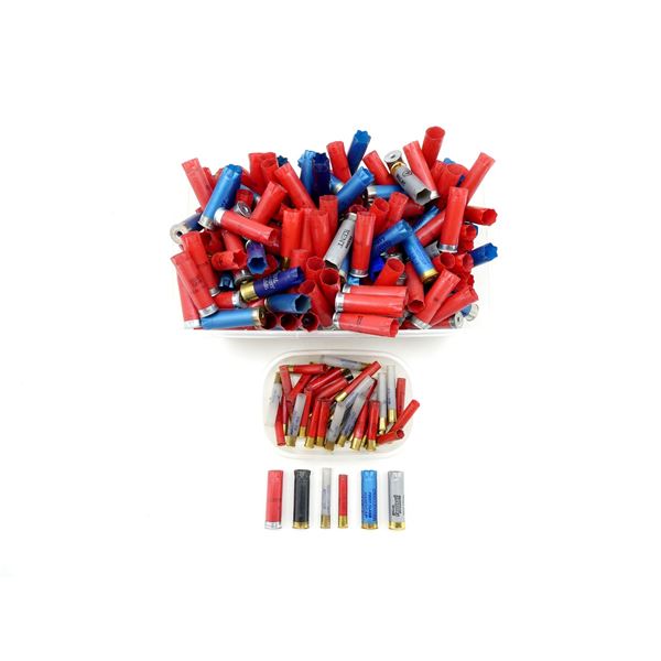 NON-PRIMED ASSORTED 12 2 3/4" AND .410 GAUGE 2 3/4"/3" SHOT SHELL HULLS LOT