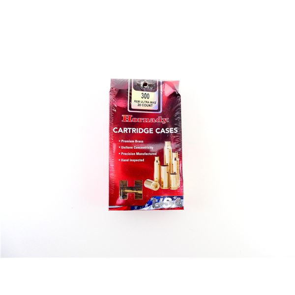 NEW NON-PRIMED HORNADY .300 REM ULTRA MAG BRASS CASES LOT