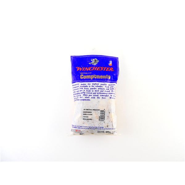 NEW NON-PRIMED WINCHESTER .40 S&W BRASS CASES LOT