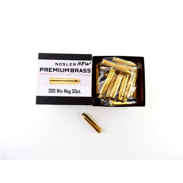 NEW NON-PRIMED NOSLER .300 WIN MAG BRASS CASES LOT