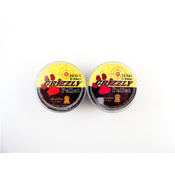 GRIZZLY .22 CALIBER (5.5MM) PELLETS LOT