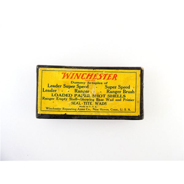COLLECTIBLE EMPTY WINCHESTER SALESMAN SHOT SHELL BOX LOT