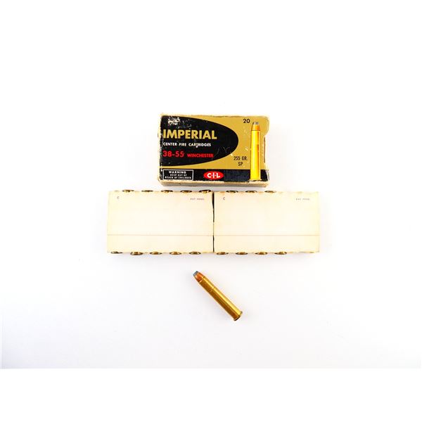COLLECTIBLE IMPERIAL .38-55 WIN AMMO LOT