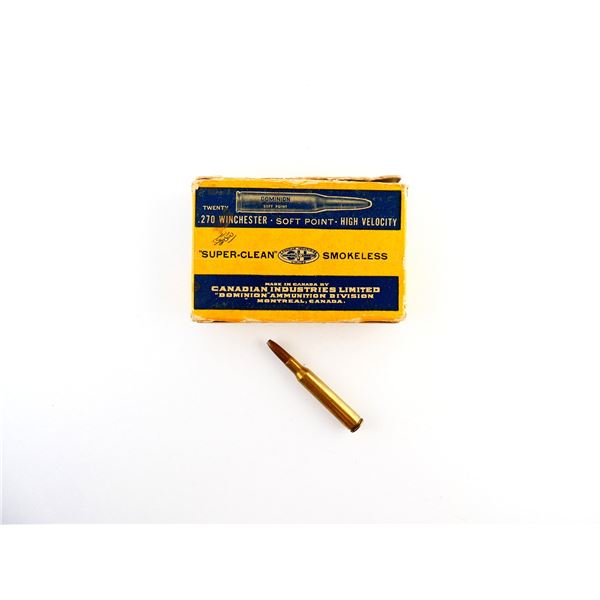 COLLECTIBLE DOMINION .270 WIN AMMO LOT
