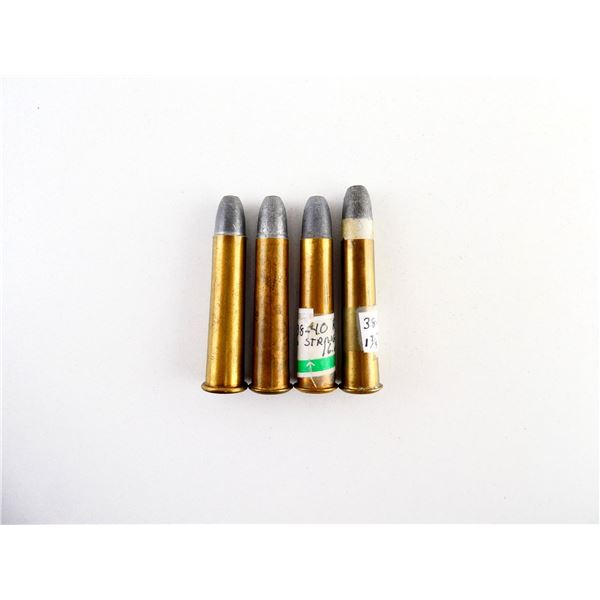 COLLECTIBLE ASSORTED .38-40 REM, .38-45 STEVENS AMMO LOT