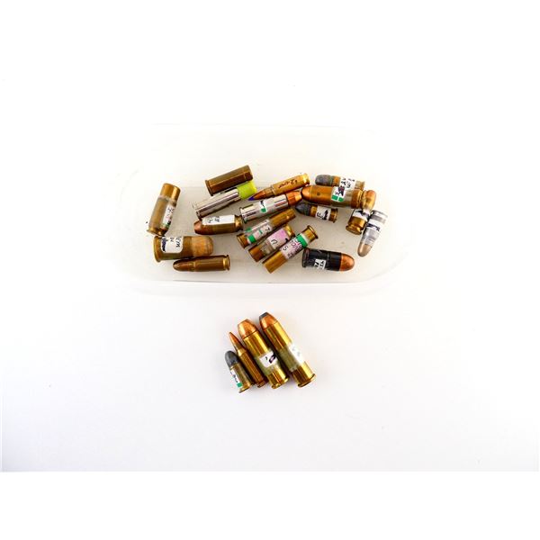 COLLECTIBLE ASSORTED HAND GUN AMMO AND DUMMY RND  LOT