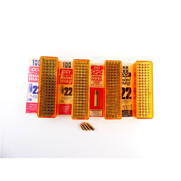 COLLECTIBLE ASSORTED CCI MINI MAG .22 SHORT / LONG AMMO AND LR DUMMY RNDS LOT