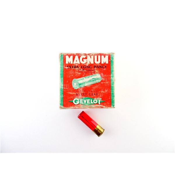 COLLECTIBLE GEVELOT 12 GAUGE 3" MAG SHOT SHELL AMMO LOT