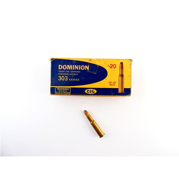 COLLECTIBLE DOMINION .303 SAV AMMO LOT